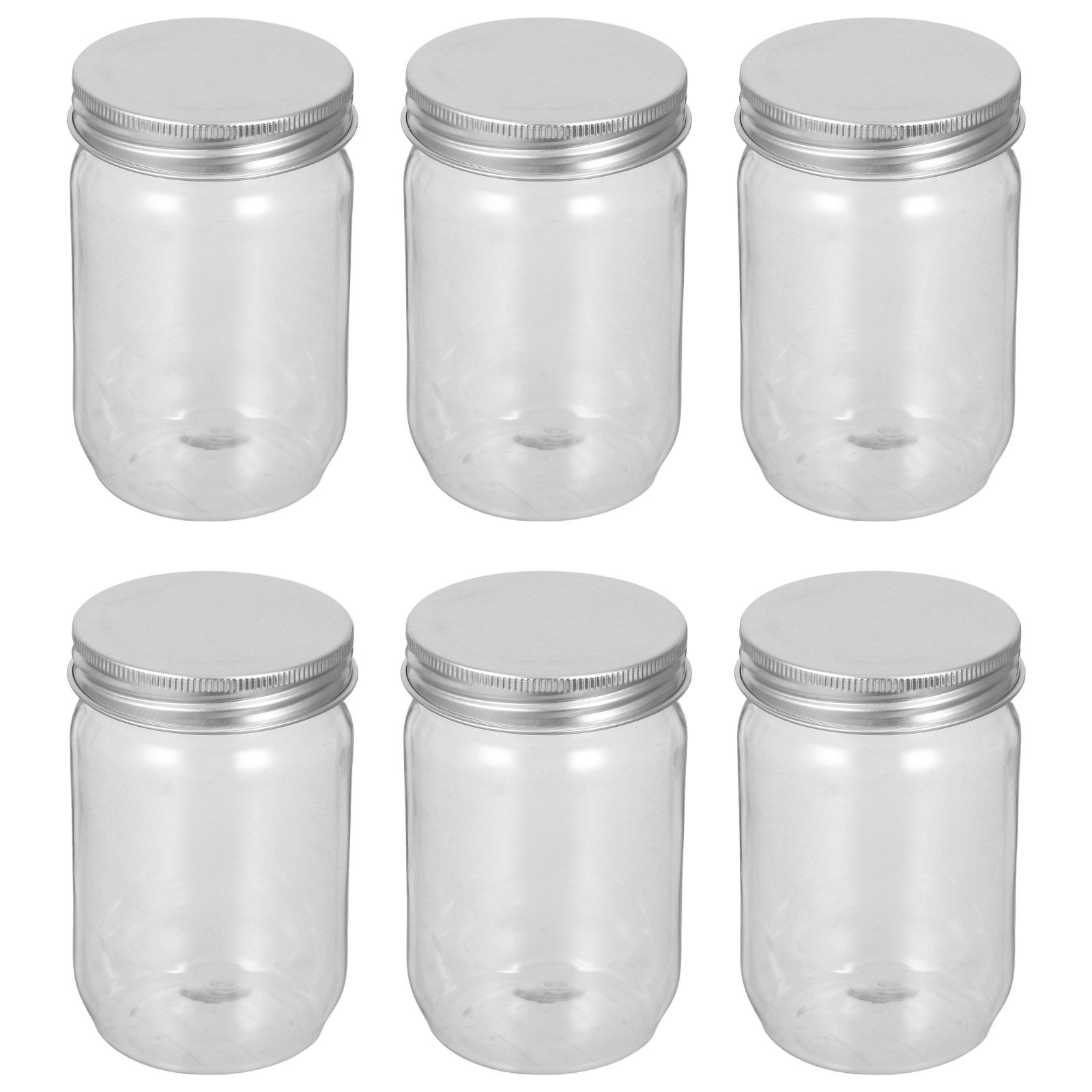 6Pcs Clear Plastic Mason Jars  - Food Storage Plastic review and price