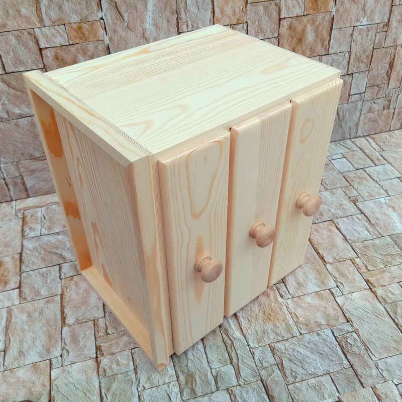 Solid Wood Storage Box Desktop - Food Storage Locker review and price