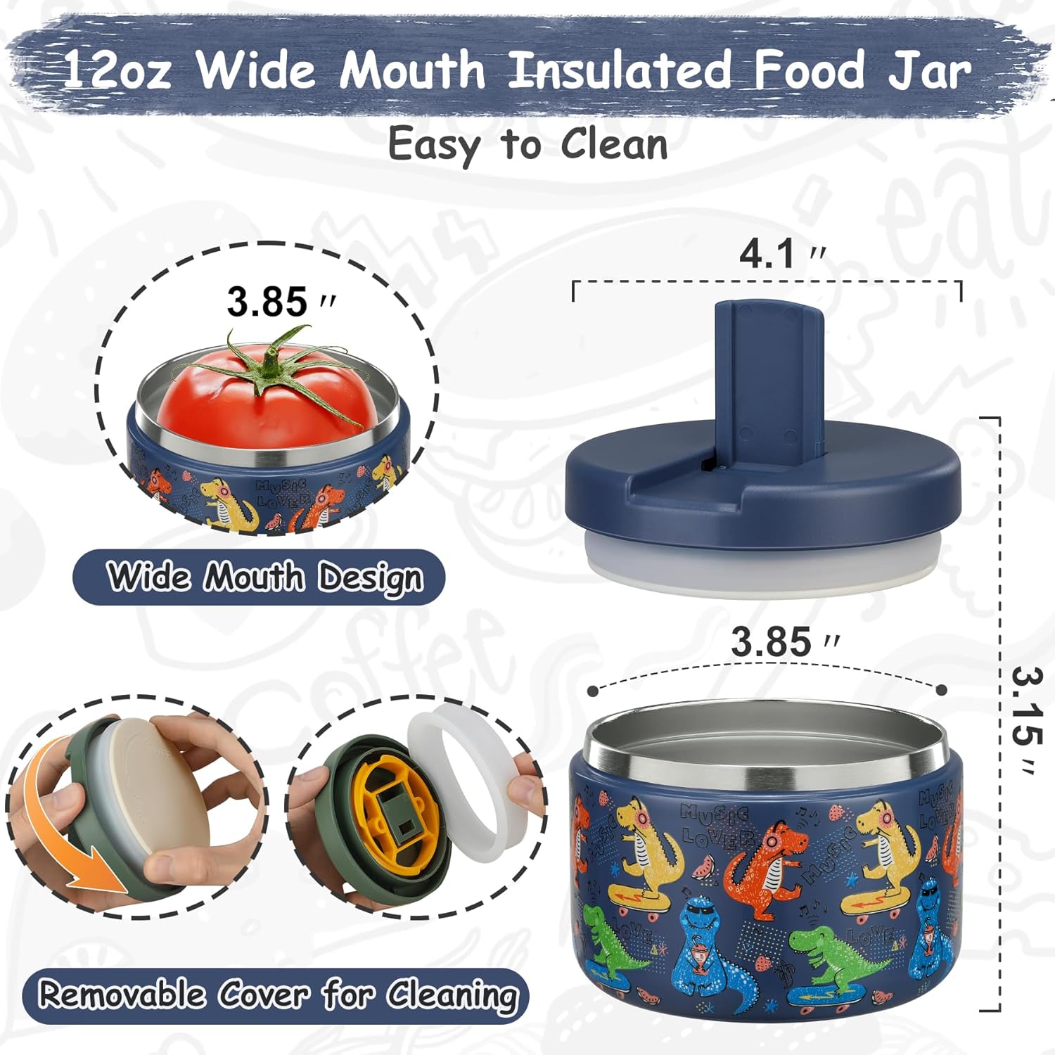 12oz Insulated Vacuum Food Jar - Food Storage Vacuum review and price
