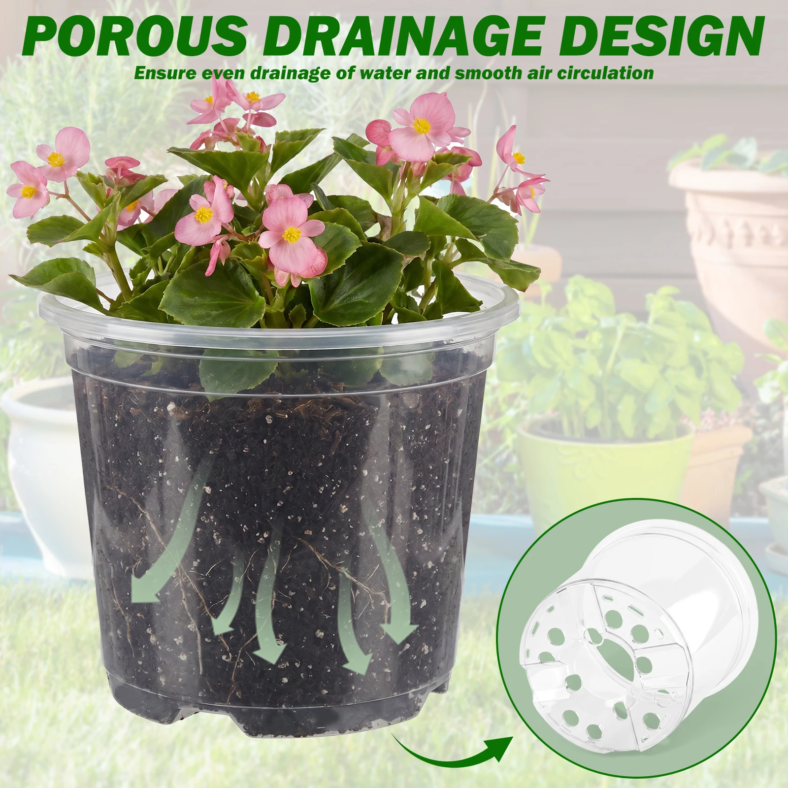 25Pcs 3/4/5/6/7 Inch Clear Nur - Food Storage Plants review and price