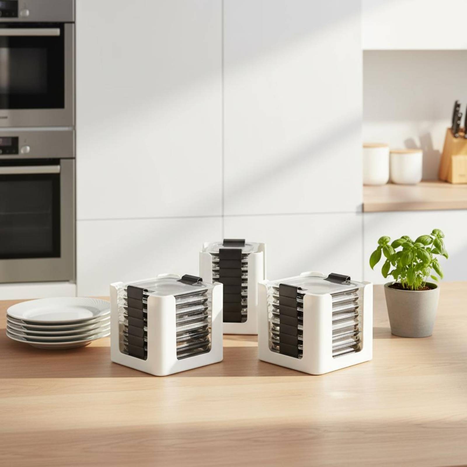 3 Pieces Lid Storage Rack Rect - Food Storage In Cabinets review and price