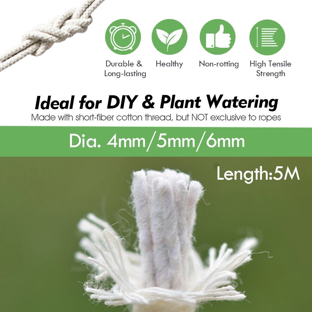 4/5/6mm Self Watering Cotton W - Food Storage Plants review and price